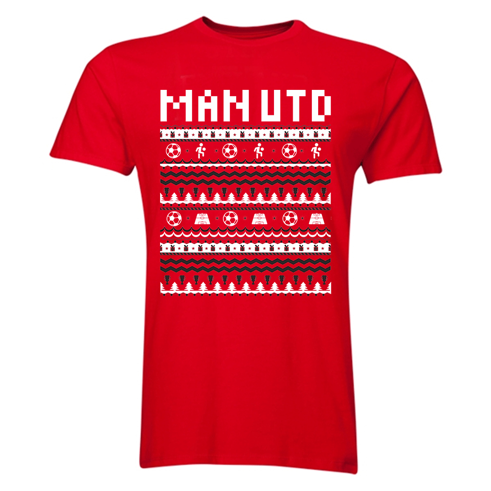 Man Utd Christmas T-Shirt (Red) - Kids_1