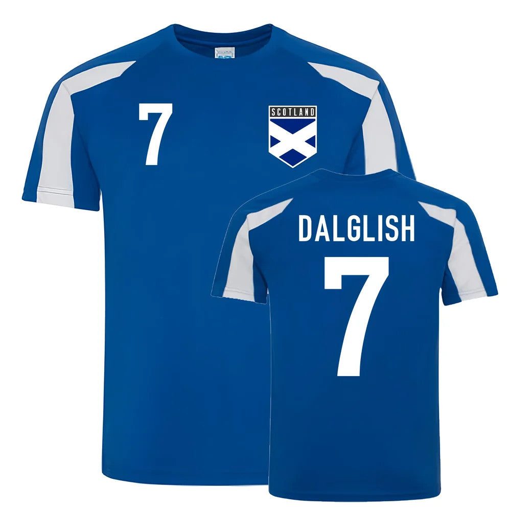 Kenny Dalglish Scotland Sports Training Jersey (Blue)_0