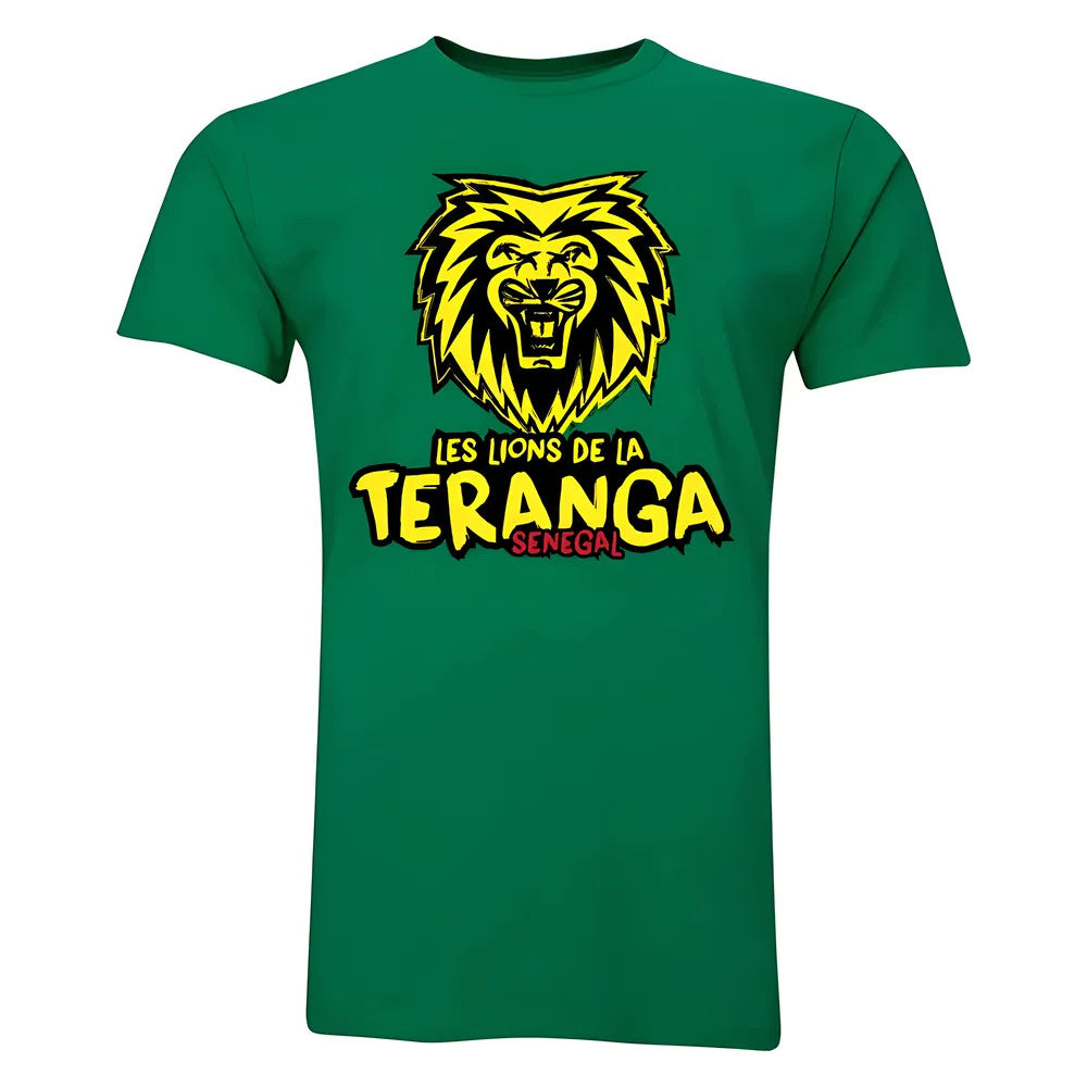 Senegal Les Lions De La Teranga T-Shirt (Green) - Kids_0