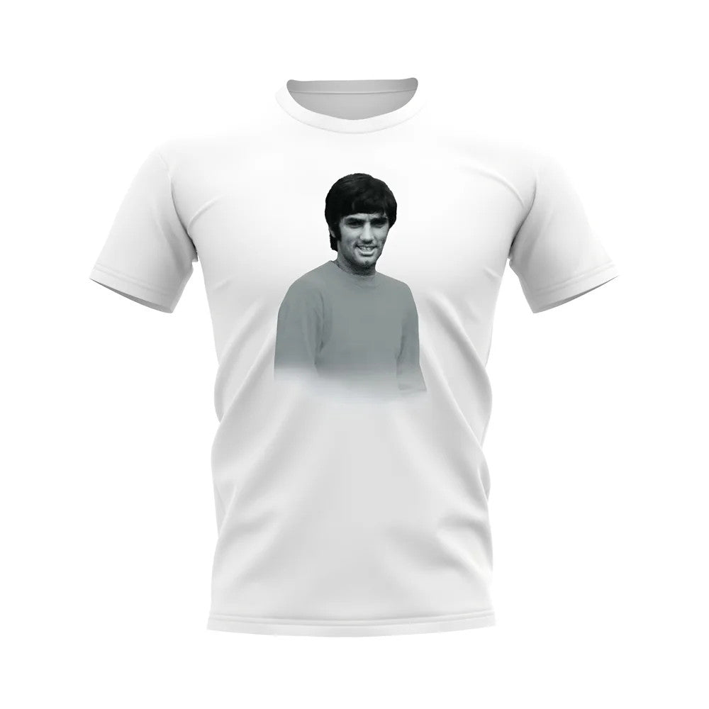 George Best Manchester United Legend T-Shirt (White)_0
