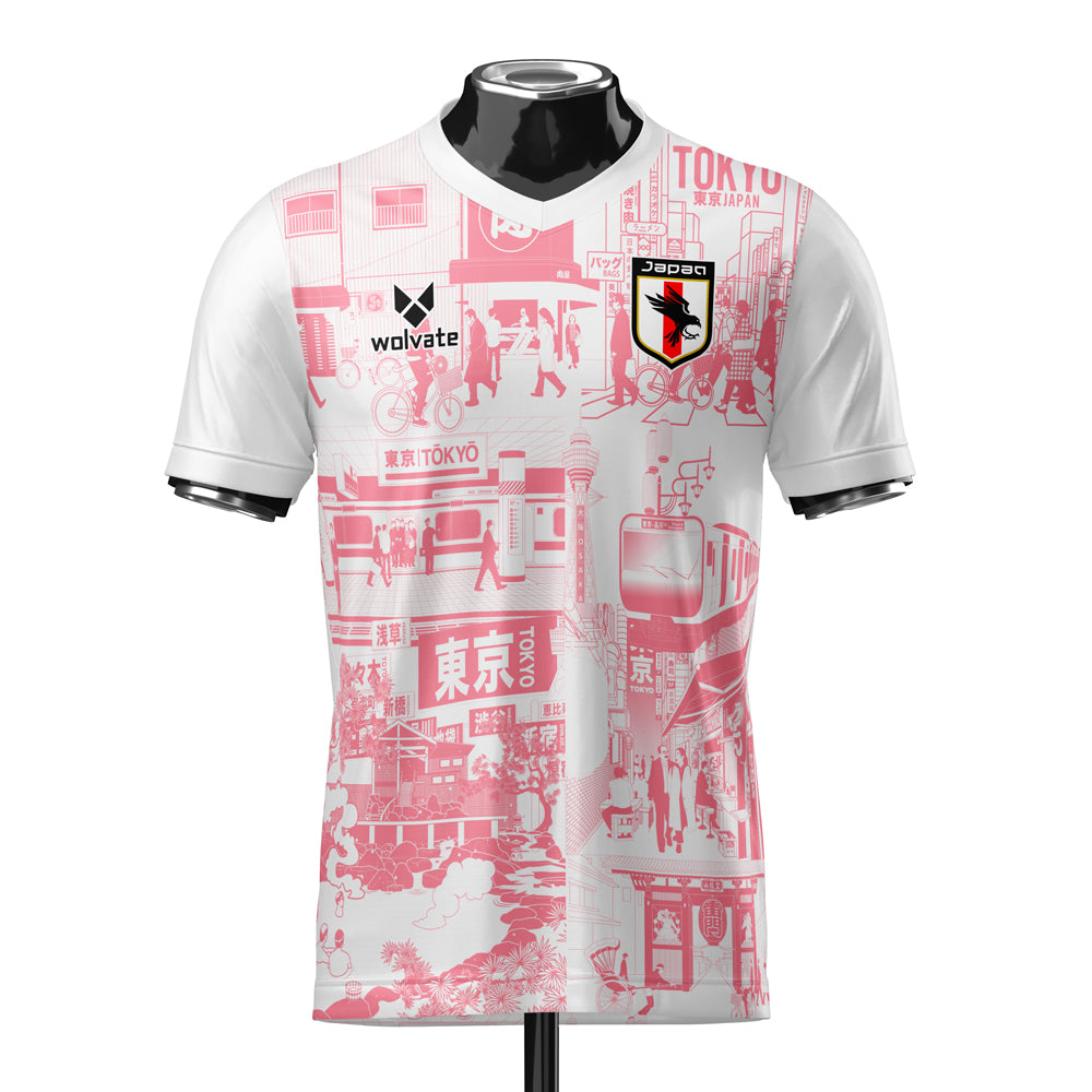 Japan Tokyo Heritage Football Jersey Red (Wolvate) Kids Short Sleeve_0
