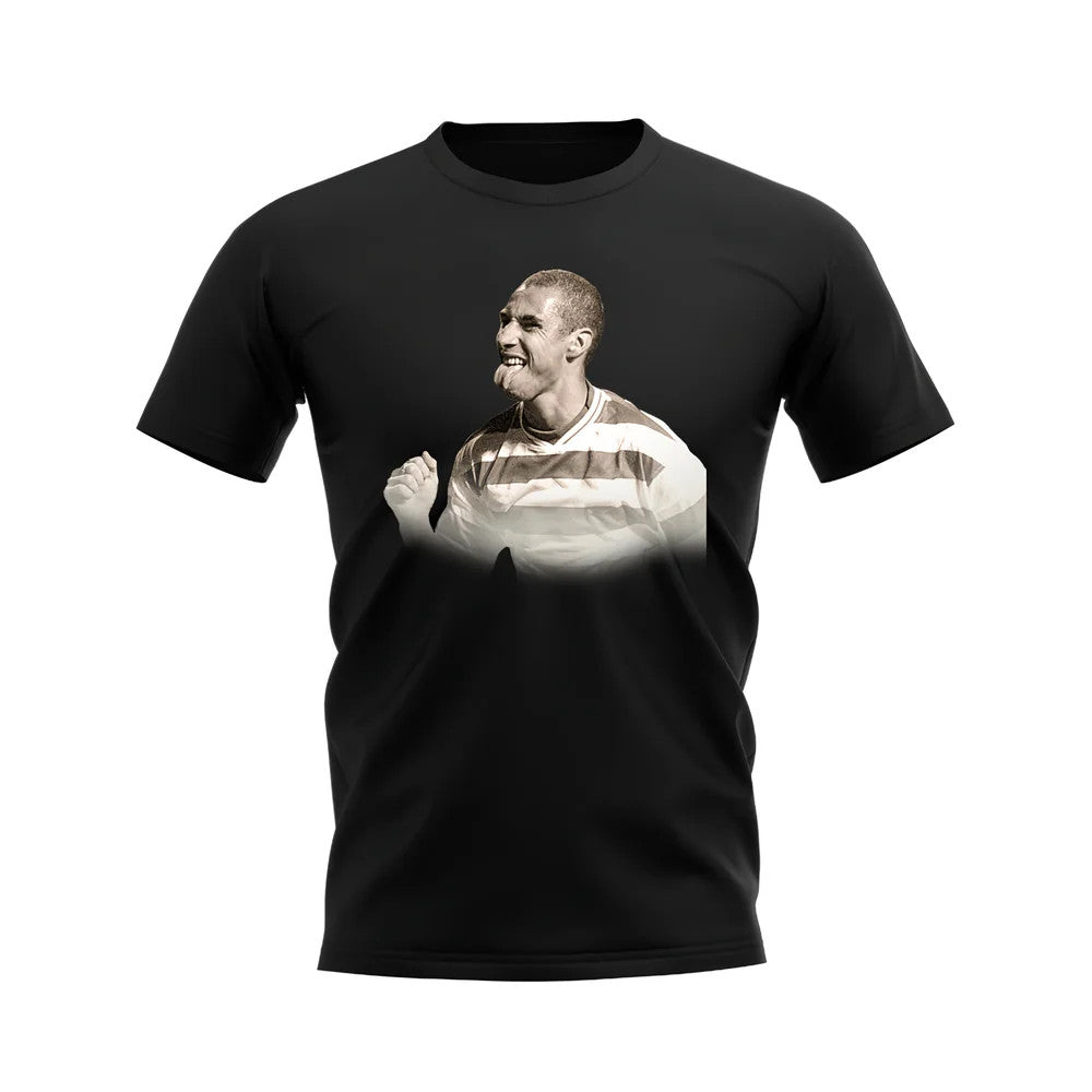 Henrik Larsson Celtic Legend T-Shirt (Black)_1