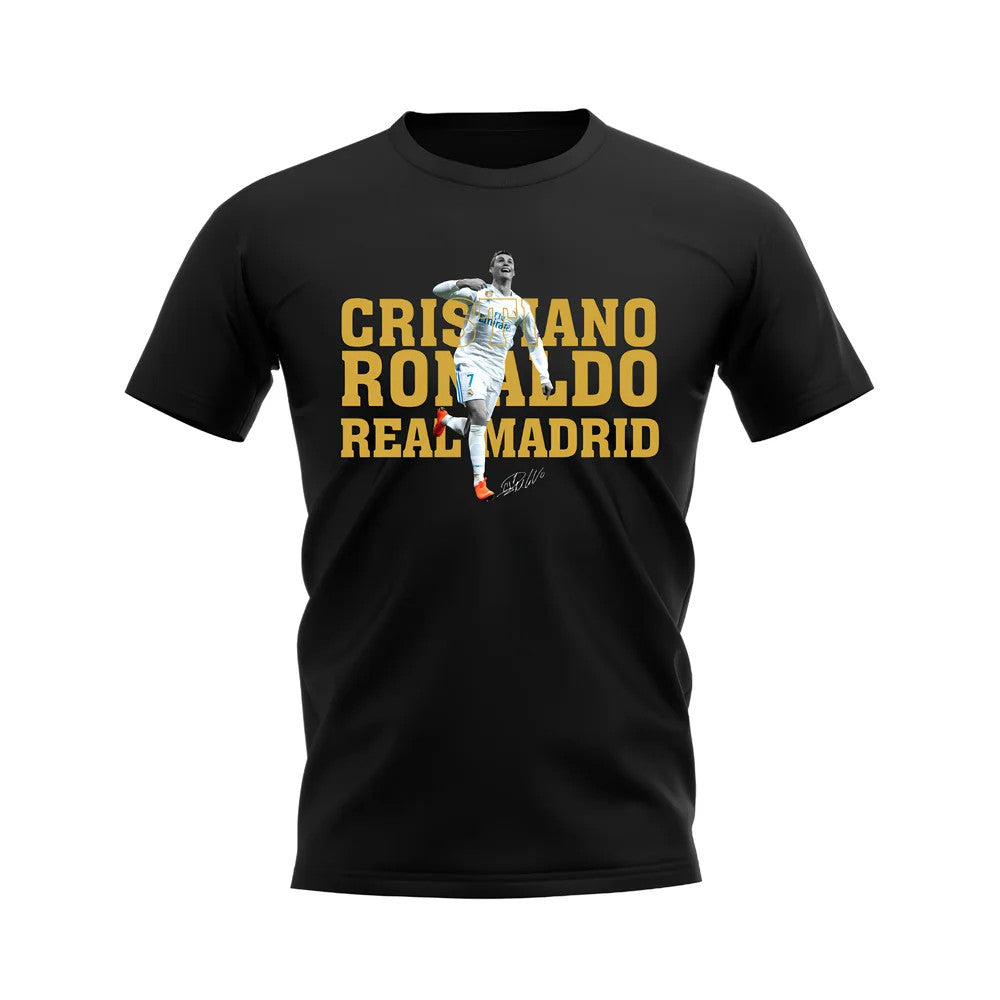 Cristiano Ronaldo Real Madrid Player Tee (Black)_0