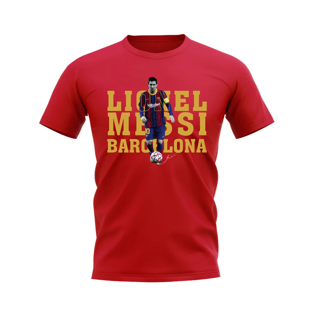 Lionel Messi Barcelona Player Tee (Red)_1