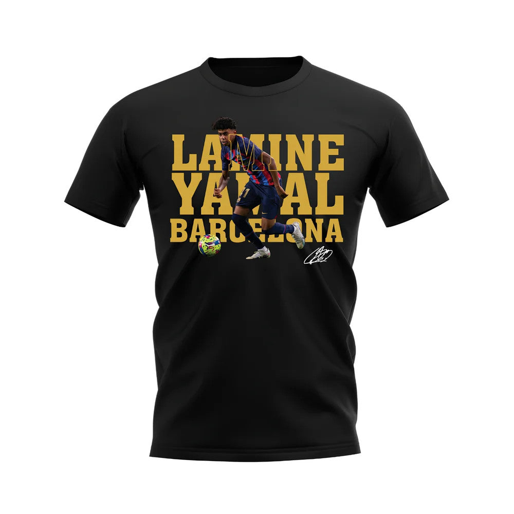 Lamine Yamal Barcelona Player Tee (Black)_1