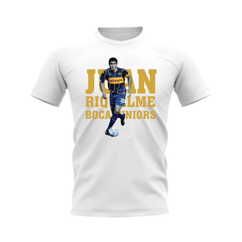Juan Riquelme Boca Juniors Player Tee (White)_1