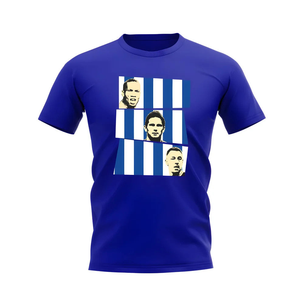 Drogba Lampard Terry Chelsea Trio T-Shirt (Royal Blue)_1