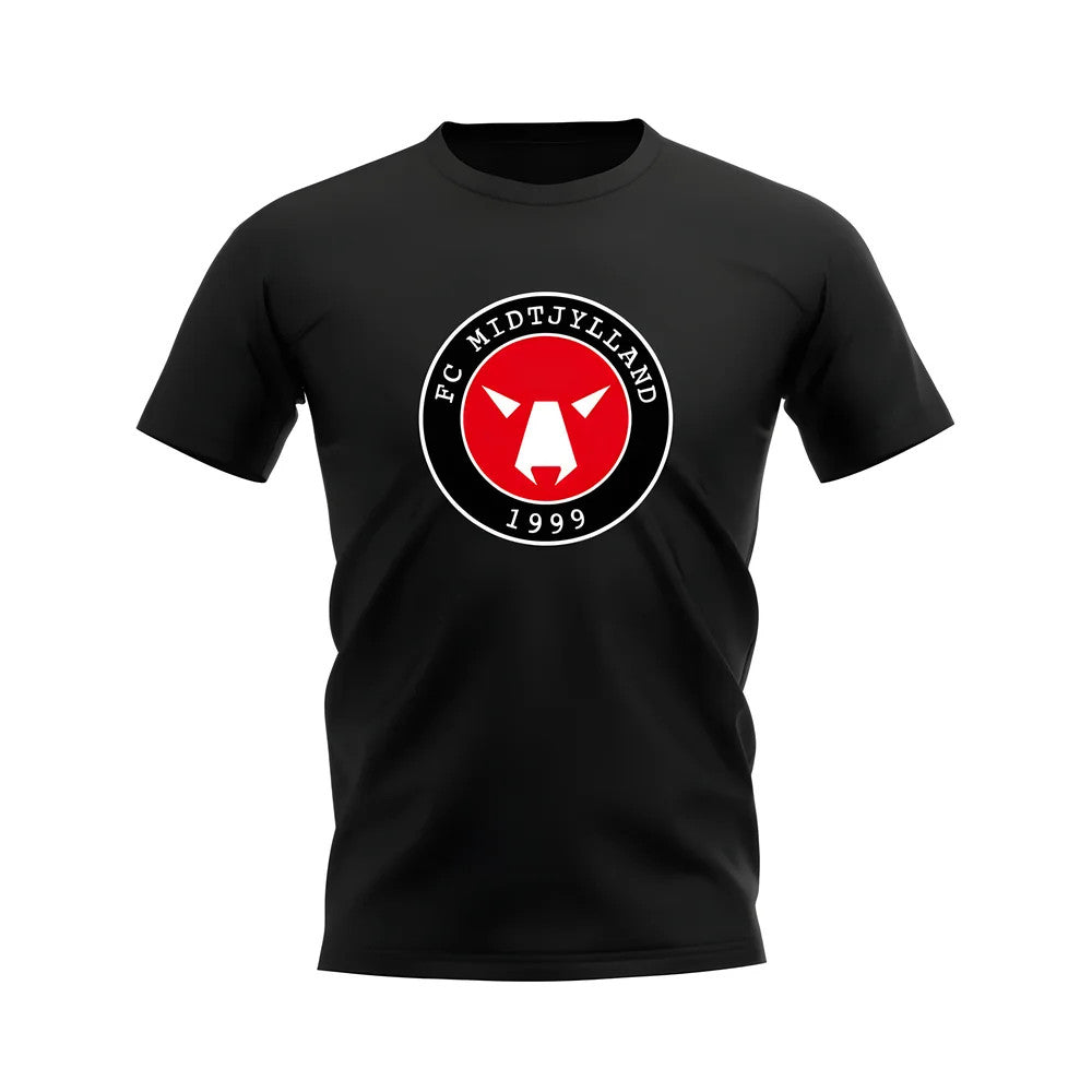 Midtjylland Badge T-Shirt (Black)_1