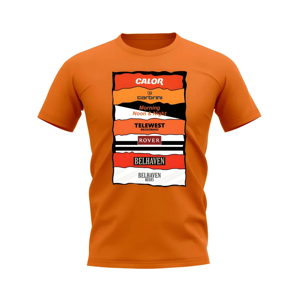 Dundee United Sponsor History T-shirt (Orange)_1