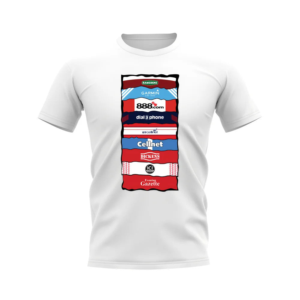 Middlesbrough Sponsor History T-shirt (White)_1