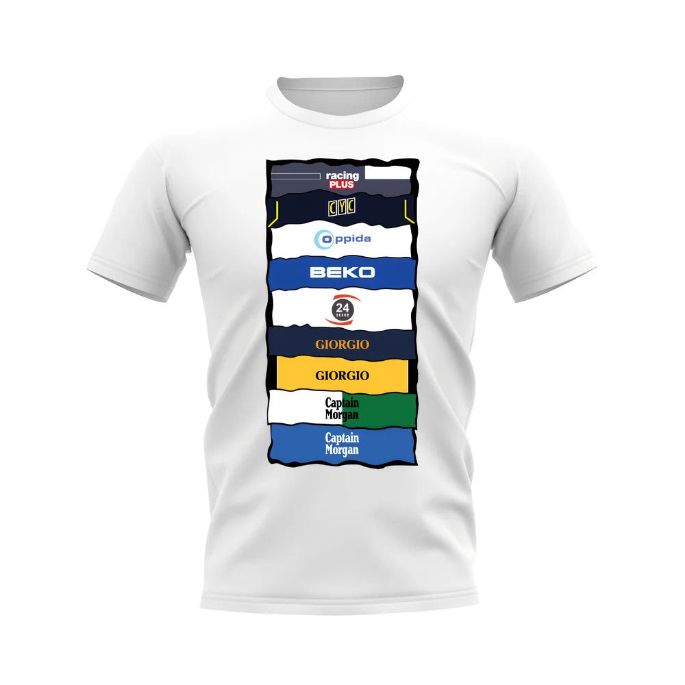 Millwall Sponsor History T-shirt (White)_0