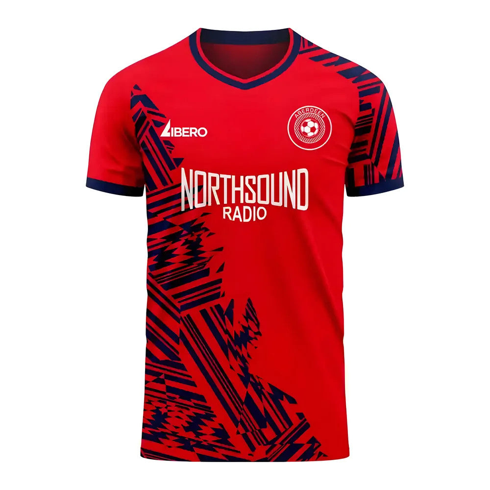 Aberdeen 2025-2026 Home Concept Football Kit (Libero) - Kids (Long Sleeve)_0