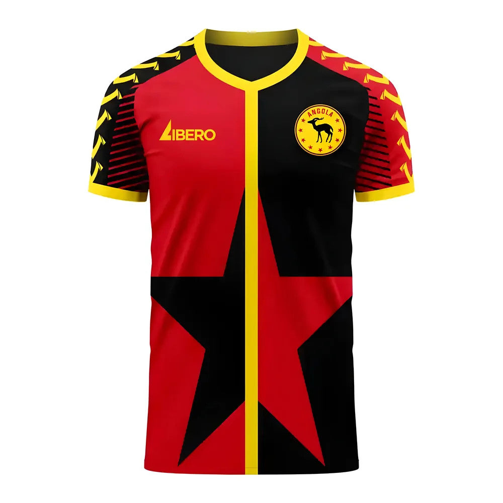 Angola 2025-2026 Home Concept Football Kit (Viper) - Adult Long Sleeve_0