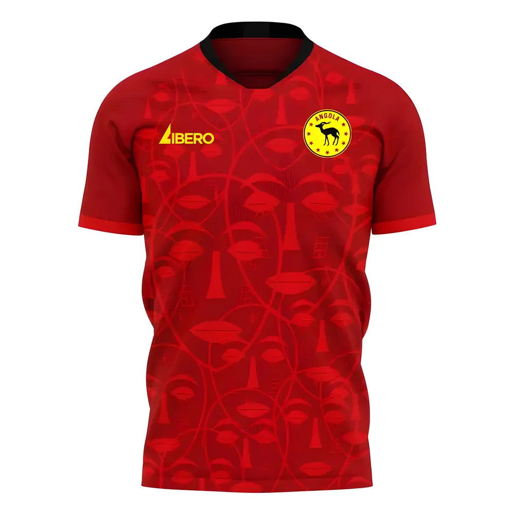 Angola 2025-2026 Home Concept Football Kit (Libero) - Kids (Long Sleeve)_0
