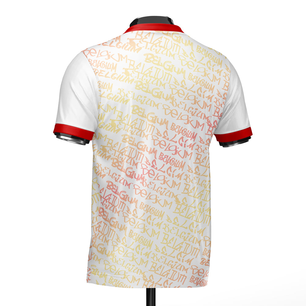 Belgium Heritage Football Jersey (Wolvate) Kids Short Sleeve_1