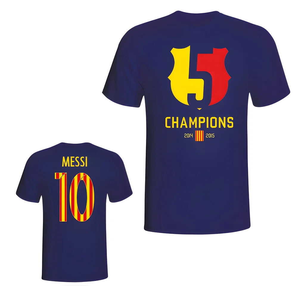 Barcelona 2015 Lionel Messi Champions Tee (Navy)_1