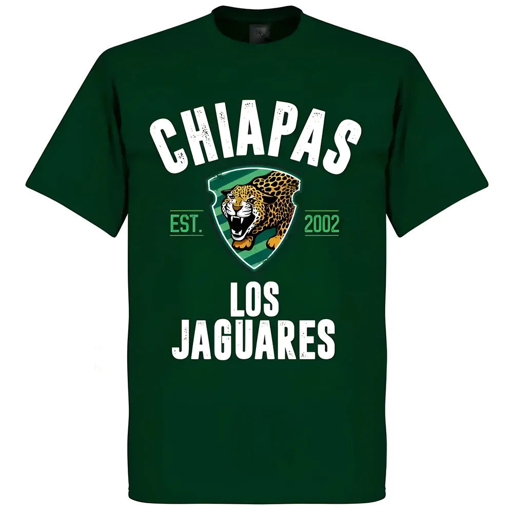 Chiapas Jaguares Established T-Shirt - Bottle Green_1