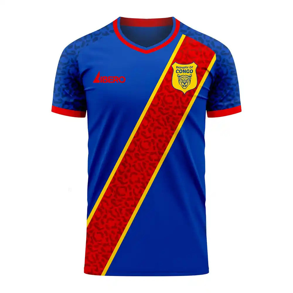 Republic of Congo 2025-2026 Home Concept Shirt (Libero) - Little Boys_0