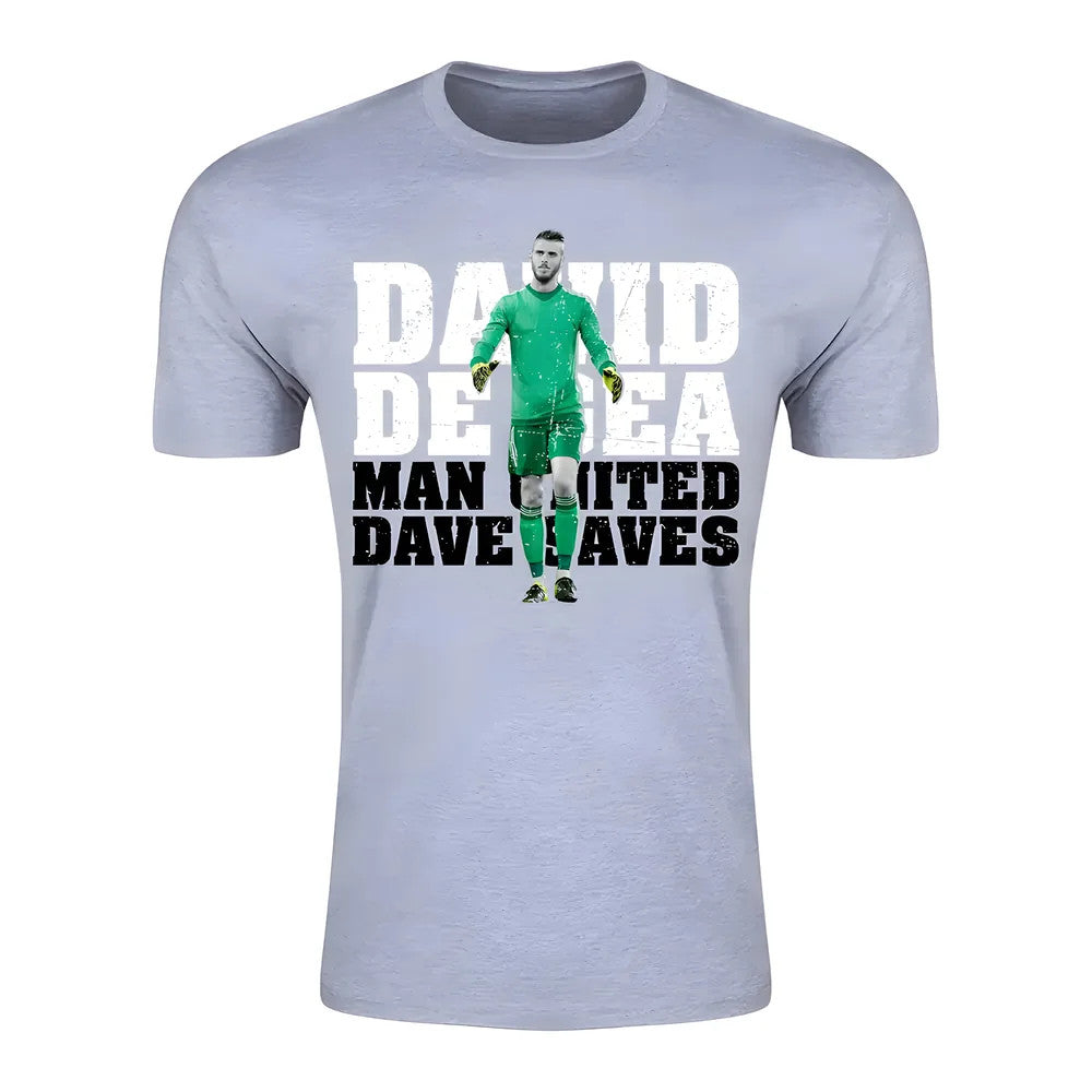 David De Gea Man United Goalkeeper T-Shirt (Grey) - Kids_1