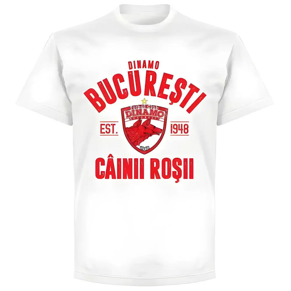 Dinamo Bucharest Established T-shirt - White_1
