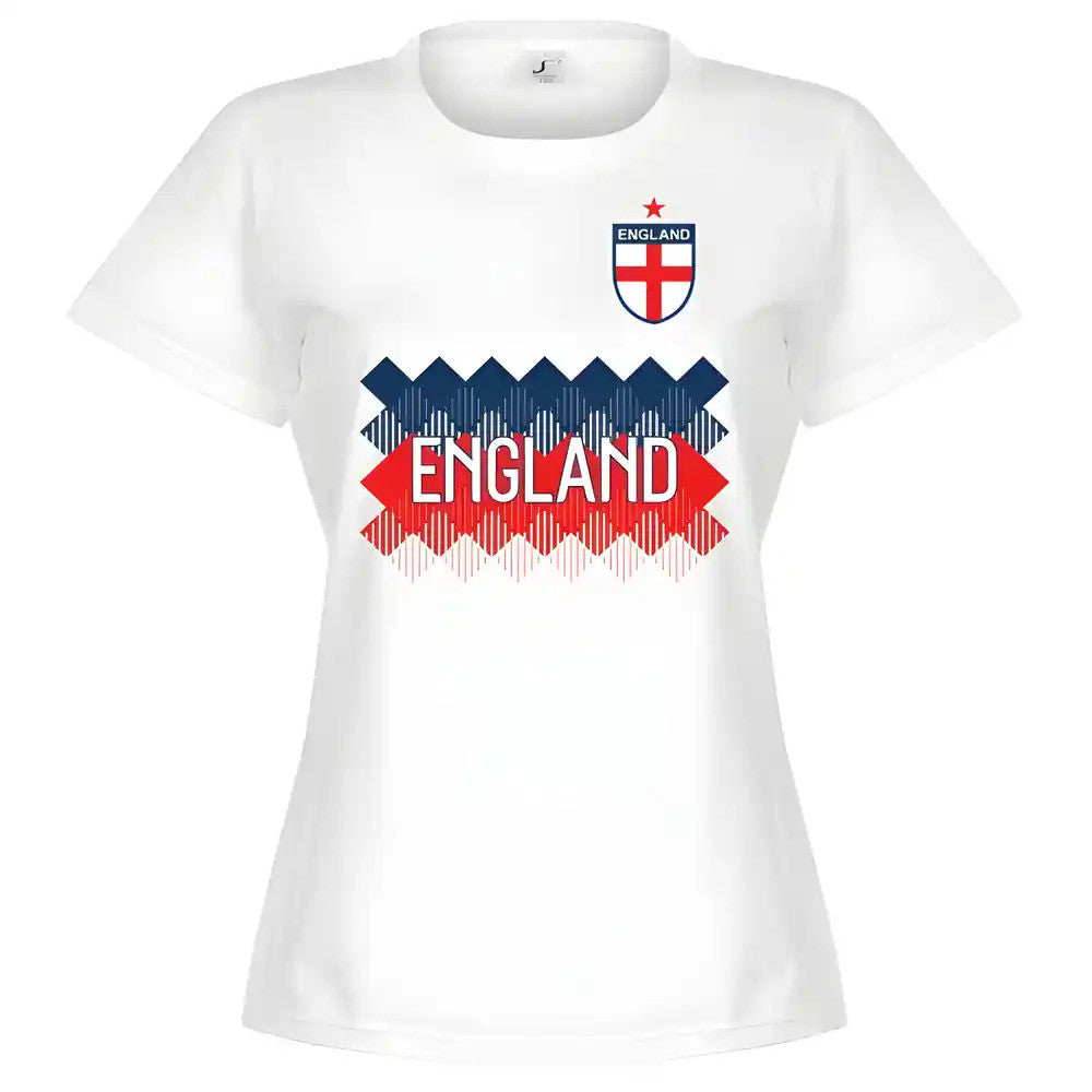 England Team Womens T-Shirt - White_1