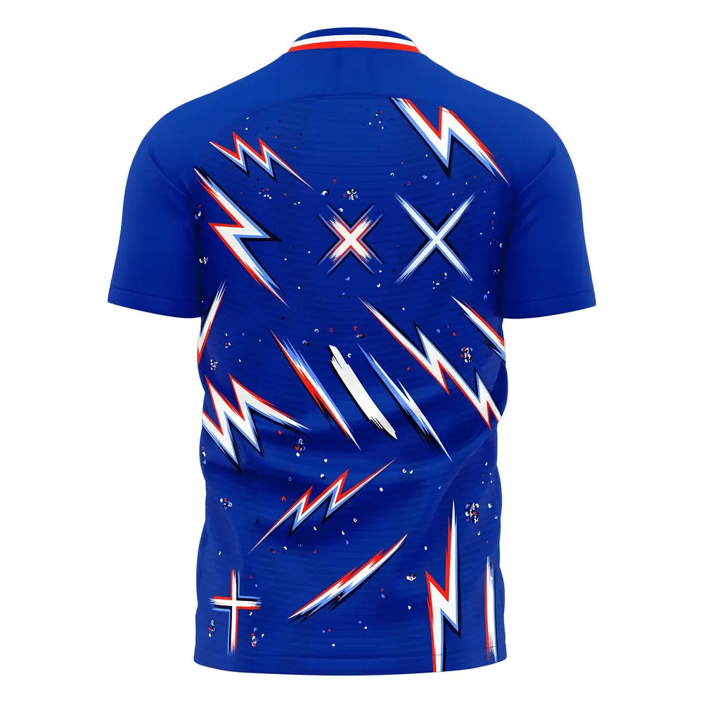  2025-2026 France Home Pre-Match Concept Shirt Kids Short Sleeve_1