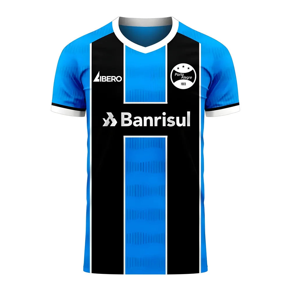 Gremio 2025-2026 Home Concept Football Kit (Libero) - Kids_0