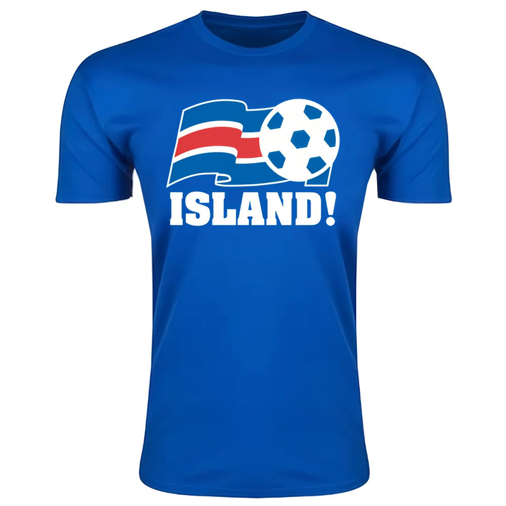 Iceland Football Federation T-Shirt (Blue) - Kids_1