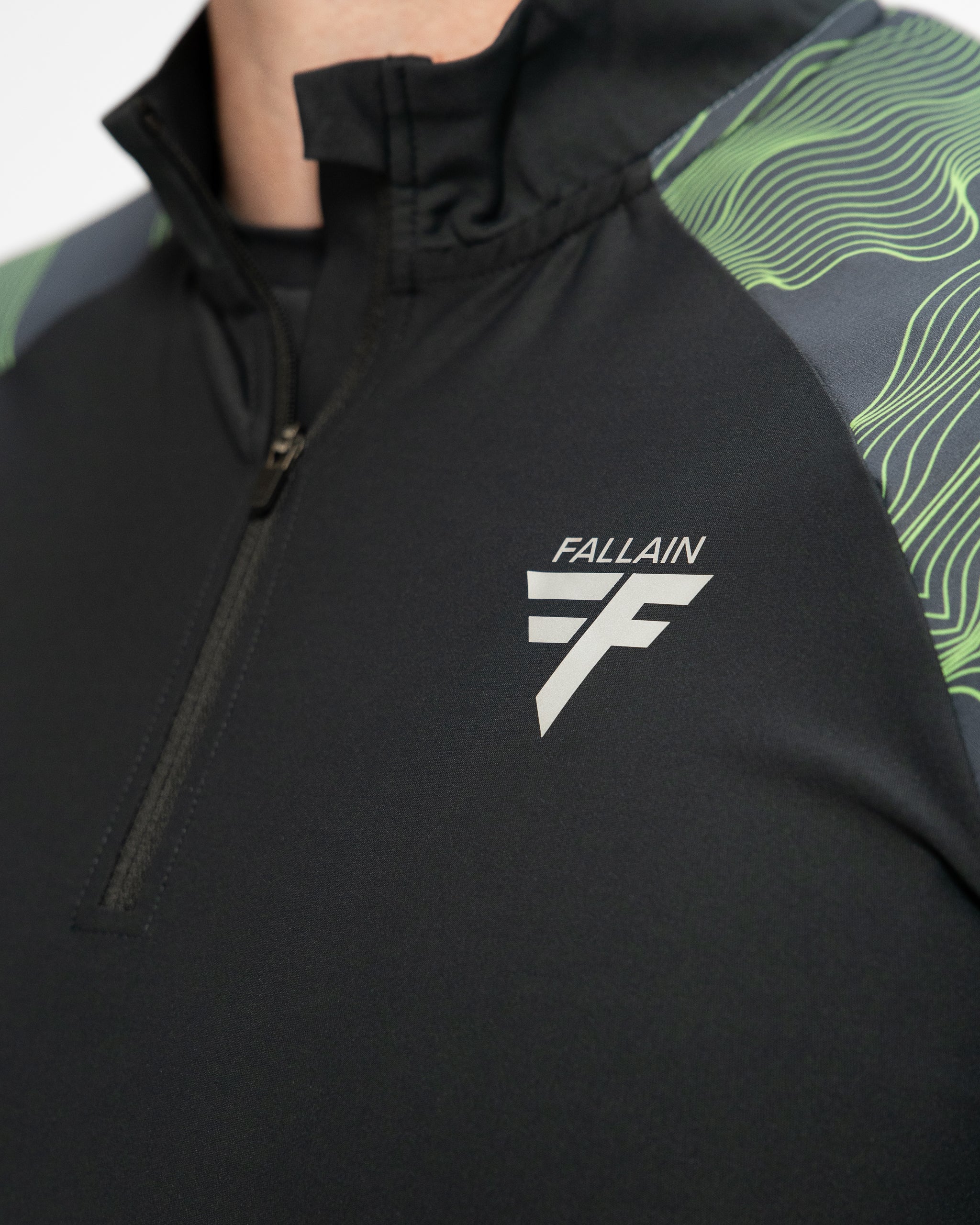 Fallain Fitness  Uaine 1/4 Zip Top