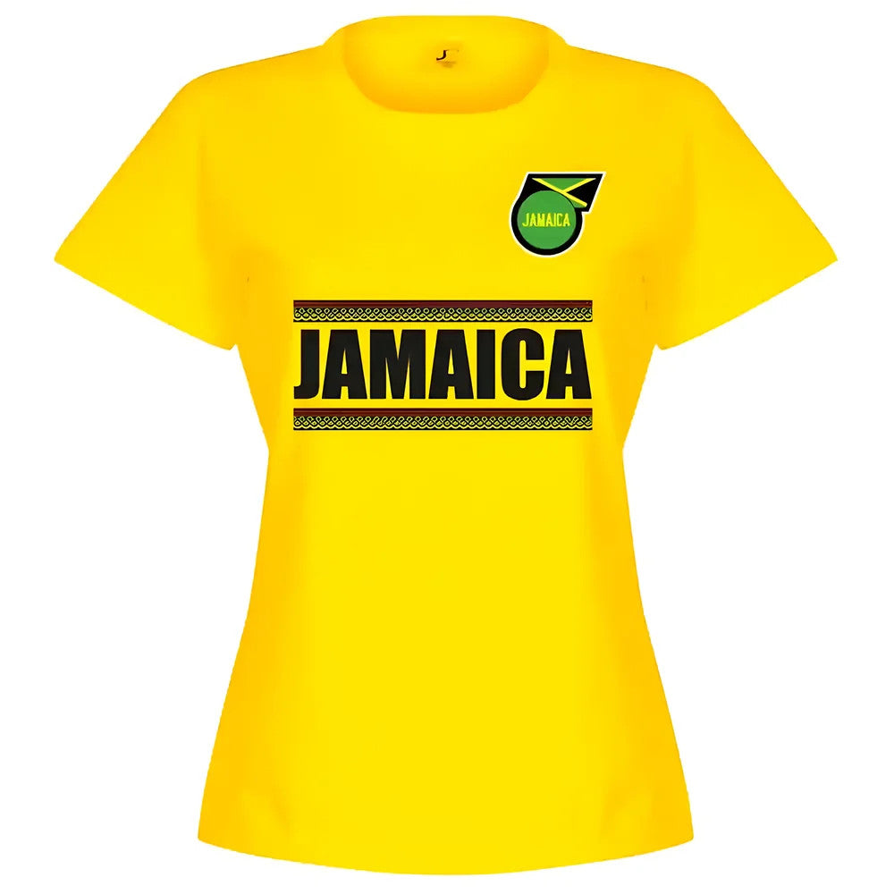 Jamaica Team Womens T-Shirt - Yellow_1