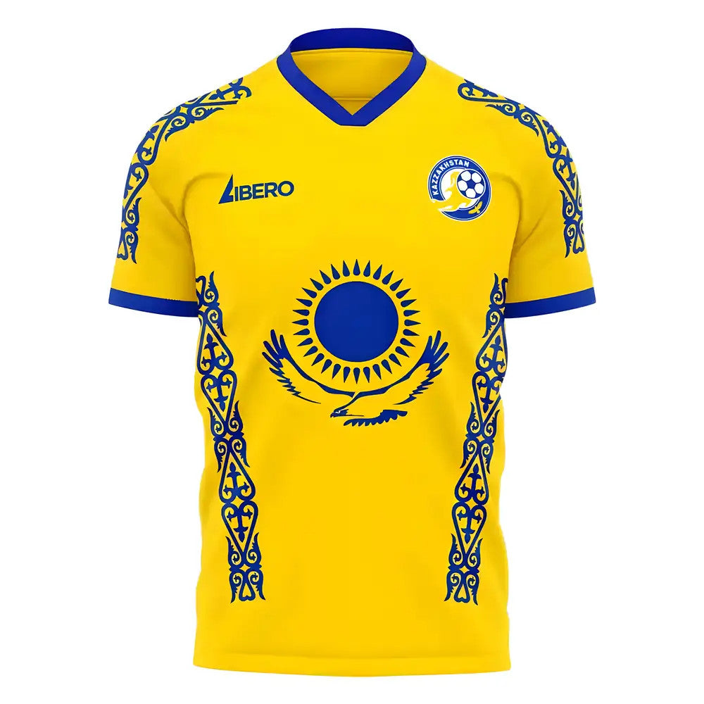 Kazakhstan 2025-2026 Home Concept Football Kit (Libero) - Kids_0