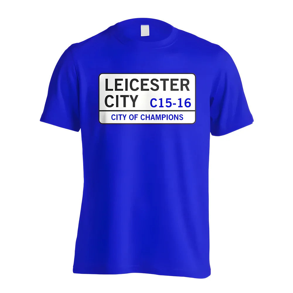 City of Champions - Leicester Street T-Shirt (Blue)_1