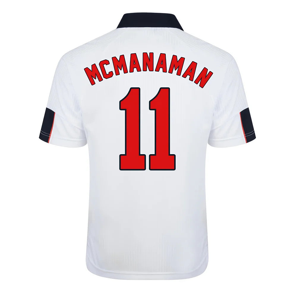 Score Draw England World Cup 1998 Home Shirt (McManaman 11)_0