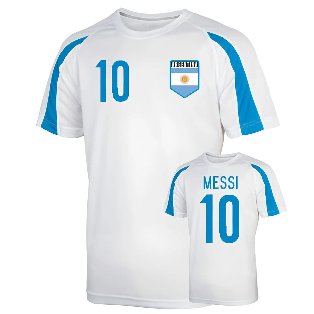 Argentina Sports Training Jersey (messi 10) - Kids_0