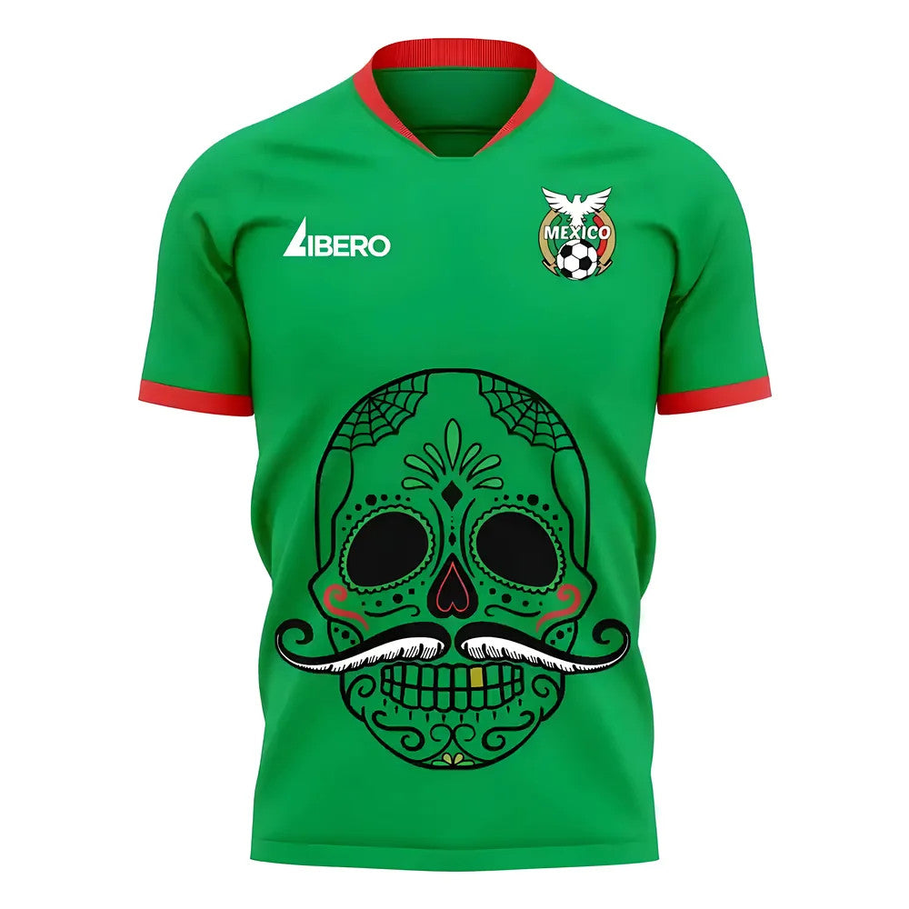 Mexico 2025-2026 Mustache Concept Football Kit (Libero) - Kids (Long Sleeve)_0