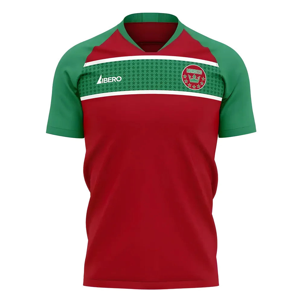 Morocco 2025-2026 Home Concept Football Kit (Libero) - Little Boys_0