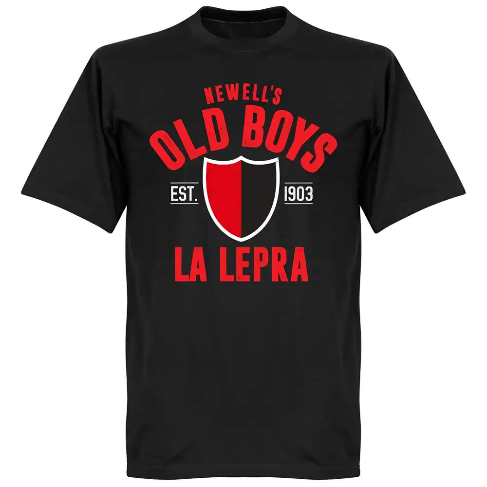 Newells Old Boys Established T-Shirt - Black_0