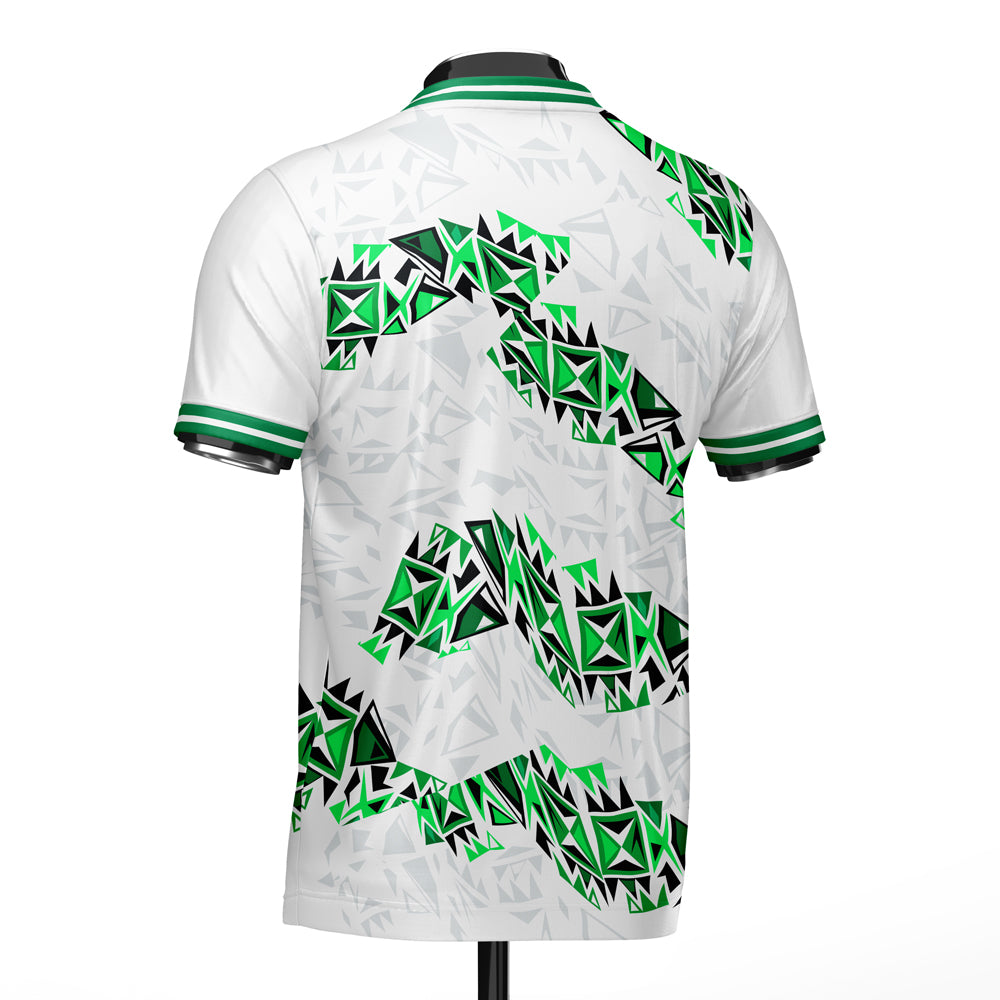 Nigeria DNA White Concept Football Jersey (Wolvate) kids Kids Short Sleeve_1