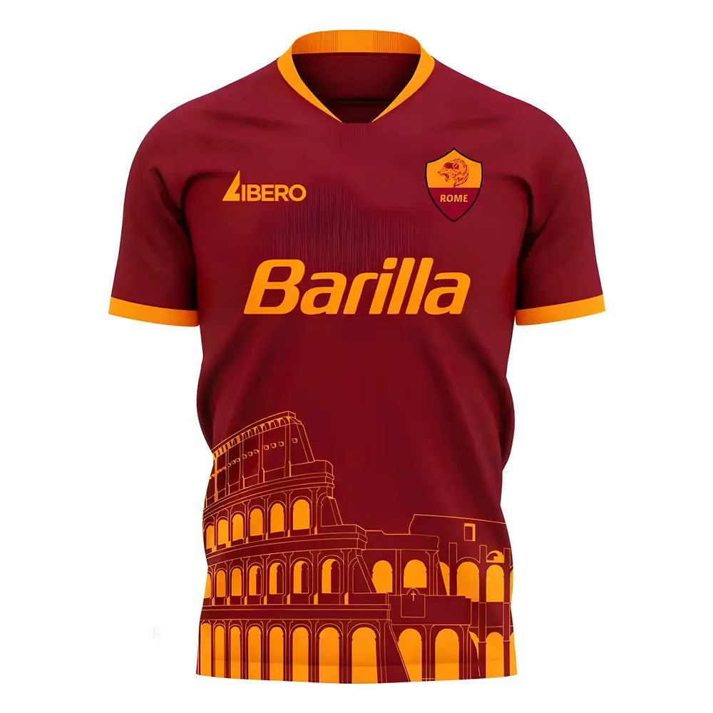 Roma 2025-2026 Home Concept Football Kit (Libero)_0