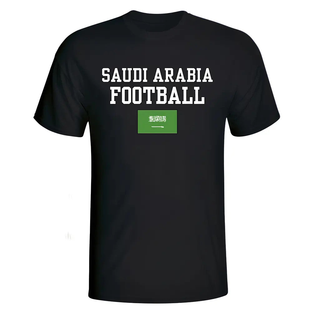 Saudi Arabia Football T-Shirt - Black_1