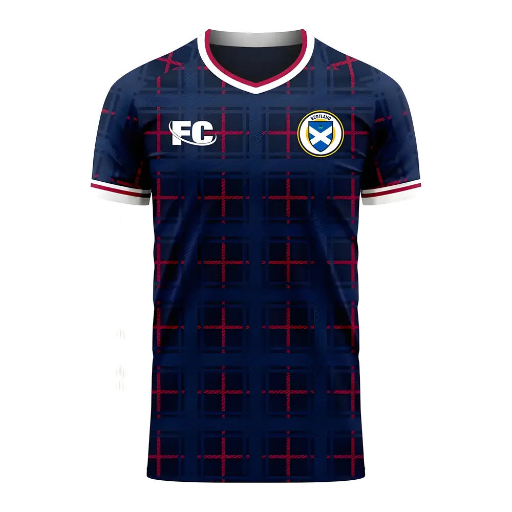 Scotland 2020-2021 Home Concept Shirt (Fans Culture) - Kids (Long Sleeve)_0