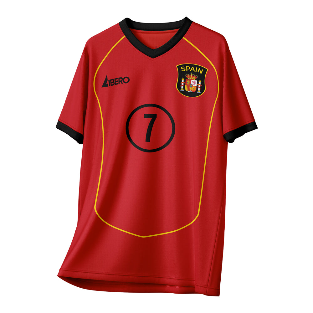 Raul 7 Spain Vintage Style Concept Shirt Kids Short Sleeve_1