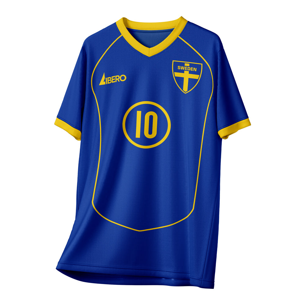 Zlatan Ibrahimovic 10 Sweden Vintage Style Concept Shirt kids Kids Short Sleeve_1