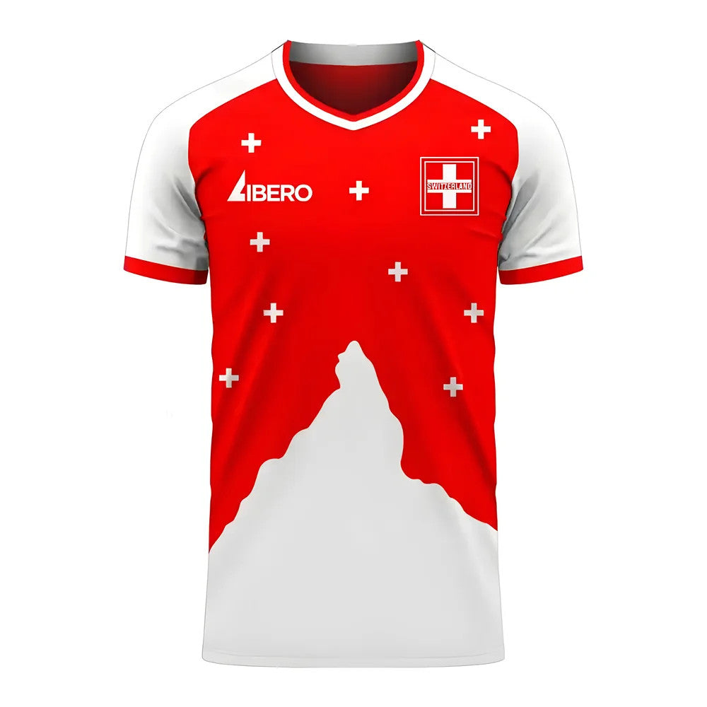Switzerland 2025-2026 Home Concept Football Kit (Libero) - Little Boys_0