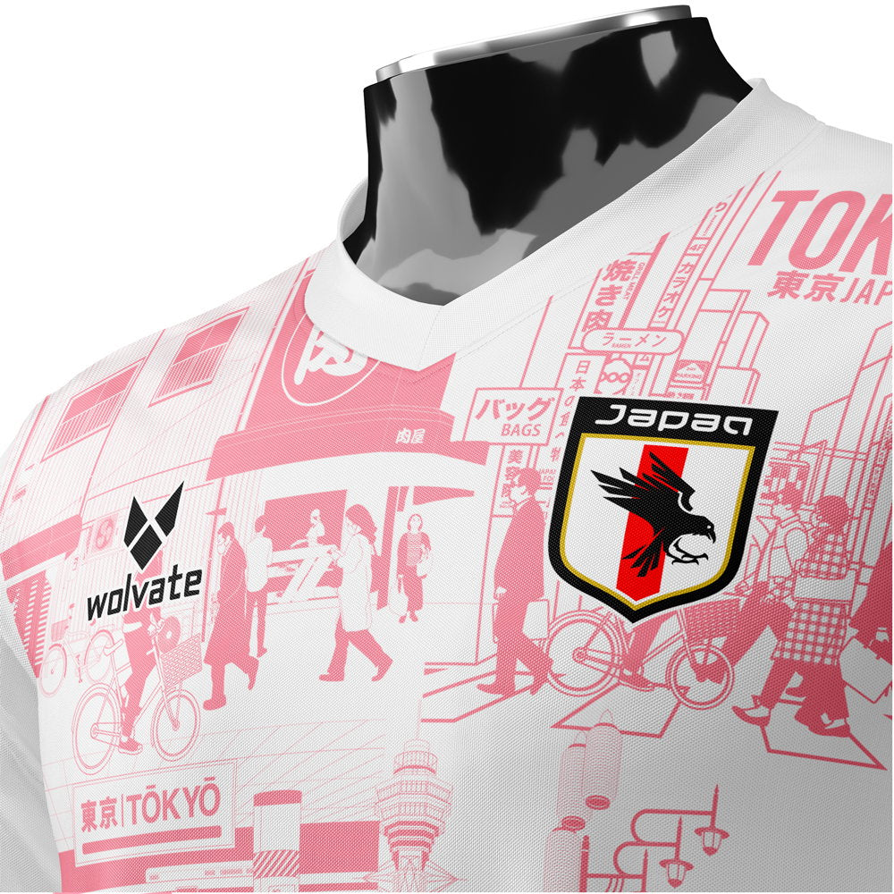 Japan Tokyo Heritage Football Jersey Red (Wolvate) Adult Short Sleeve (Honda 4)_4