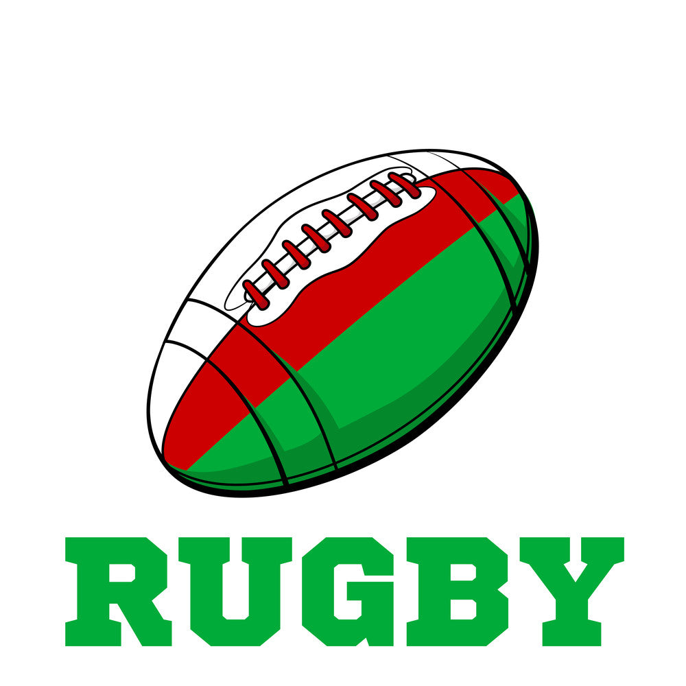 Wales Rugby Ball T-Shirt (Black) - Ladies_1
