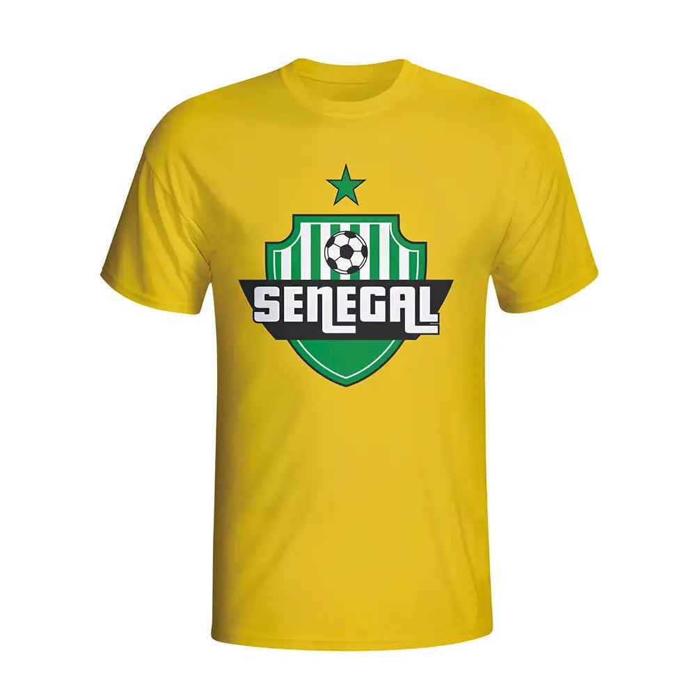 Senegal Country Logo T-shirt (yellow) - Kids_1