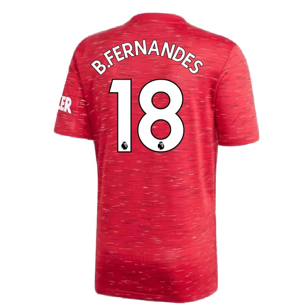 2020-2021 Man Utd Adidas Home Football Shirt (B.FERNANDES 18)_2