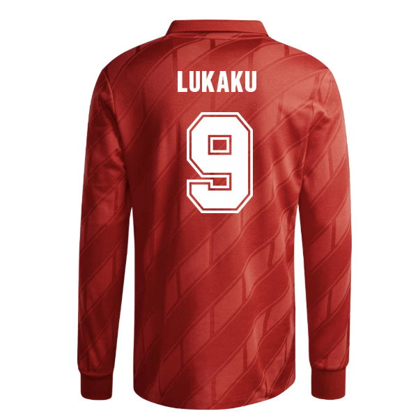 1986 Belgium adidas Originals Reissue Home Shirt (Lukaku 9)_0