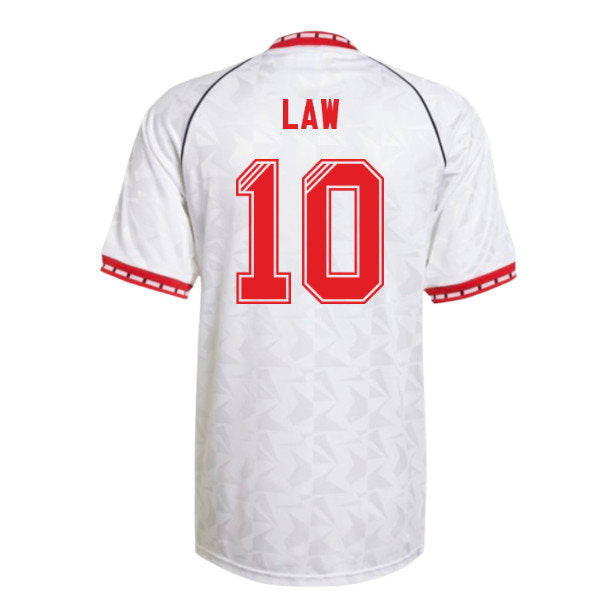 1991 Manchester United Away Reissue Shirt (Law 10)_0